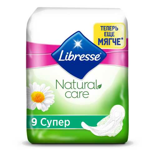 Гигиенические прокладки Libresse Natural Care Ultra Super, 9 шт. в L’Occitane