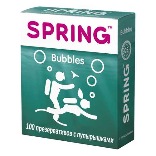 Презервативы SPRING BUBBLES с пупырышками 100 шт. в L’Occitane