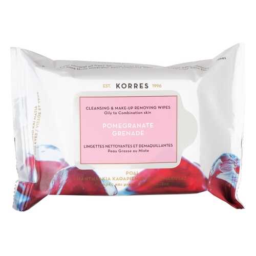 Korres Pomegranate Cleansing & Make Up Removing Wipes For Oily And Combination Skin в L’Occitane