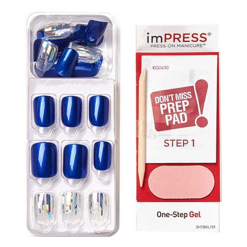 Накладные ногти KISS Impress Press-On Manicure One Step Gel Boss Lady 30 шт в L’Occitane