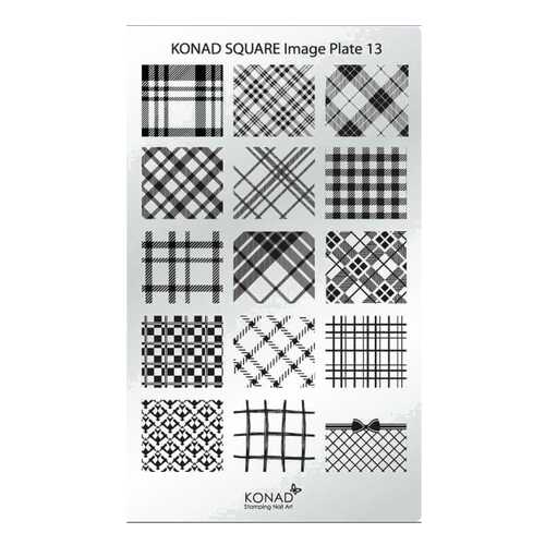 Трафареты для ногтей KONAD Пластина для стемпинга Square Image Plate 13 в L’Occitane